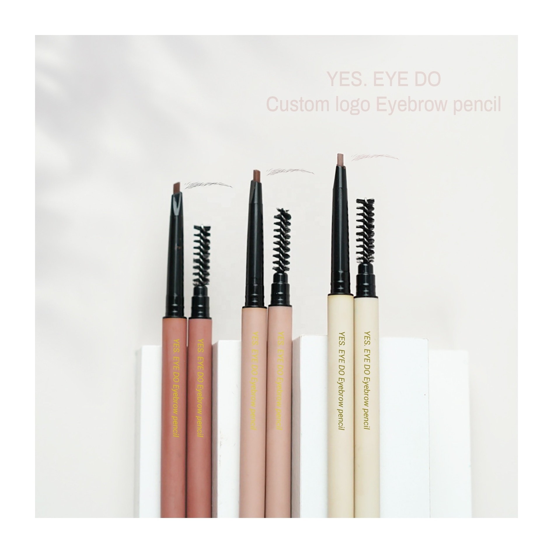 Custom Logo Brow Pencil - Brow Lift, Precise, Creamy, Dual-sided, Factory Direct - Private Label Options