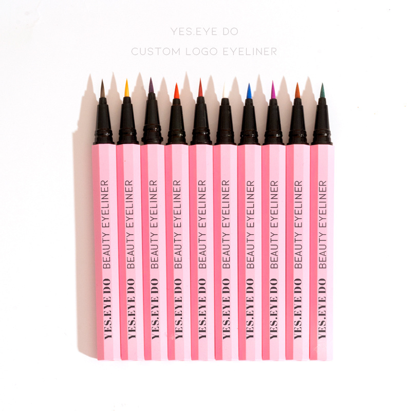 Hot sale Magic Self-adhesive Eyelash Liquid eyeliner custom logo glue eyeliners pink Lasting Magic Eyeliner Glue color