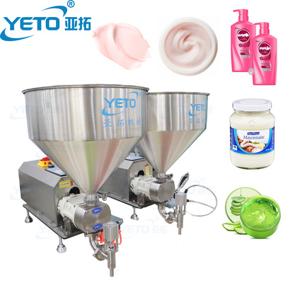 YETO-100ml-5L Liters Semi Automatic Rotor Lobe Pump Filling Machine High Viscosity Cosmetic Rotor Pump Filling Machine