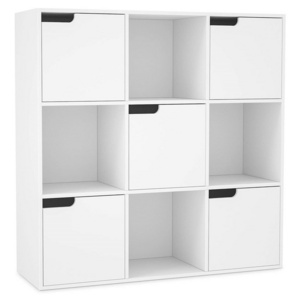 9 Cube Bookcase Cabinet with Doors