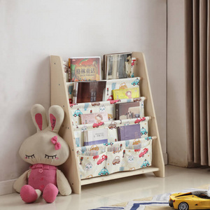 Portable Book Storage Shelf Bookcase,Modern bookcase Cabinet Style Mini Waterproof Fabric Kids Book Shelf