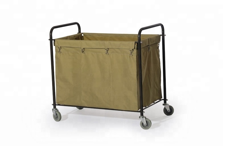 Quadrate Laundry Cart Hotel Laundry Linen Cart Hotel Cleaning Cart-YG08156