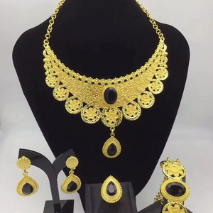 YGL luxury 2024 18k necklace dubai gold 24k fine jewelry jewelry sets fashion gold necklace set