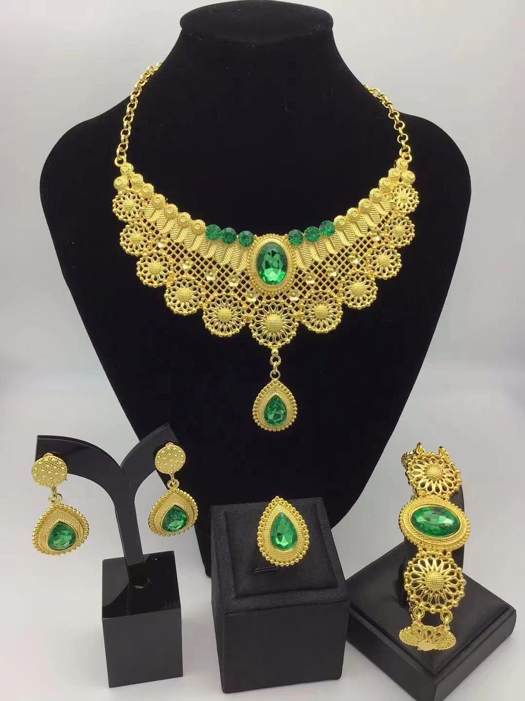 YGL luxury 2024 18k necklace dubai gold 24k fine jewelry jewelry sets fashion gold necklace set