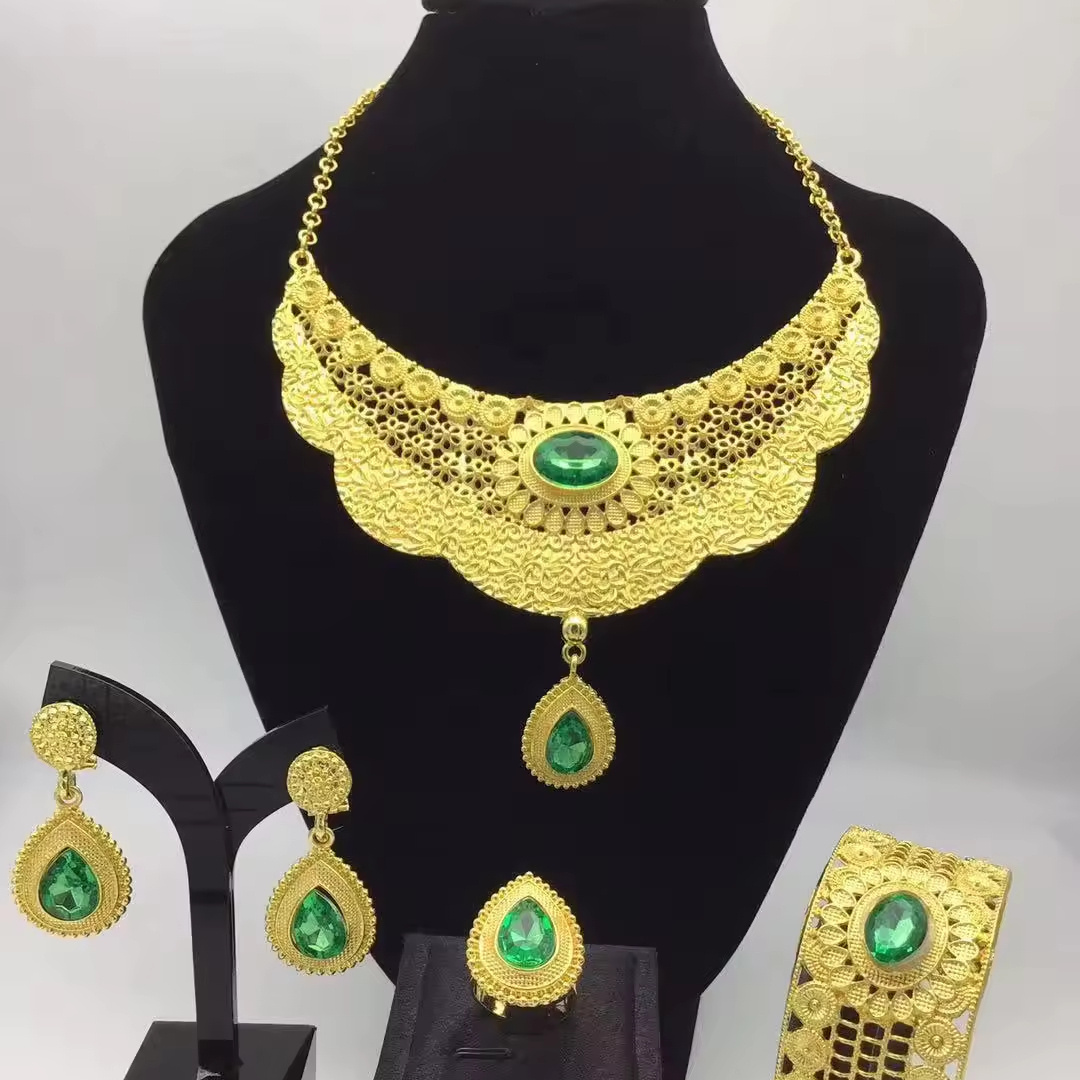 YGL women african luxury necklace fine jewelry jewelry sets wholesale china gold plated 18k