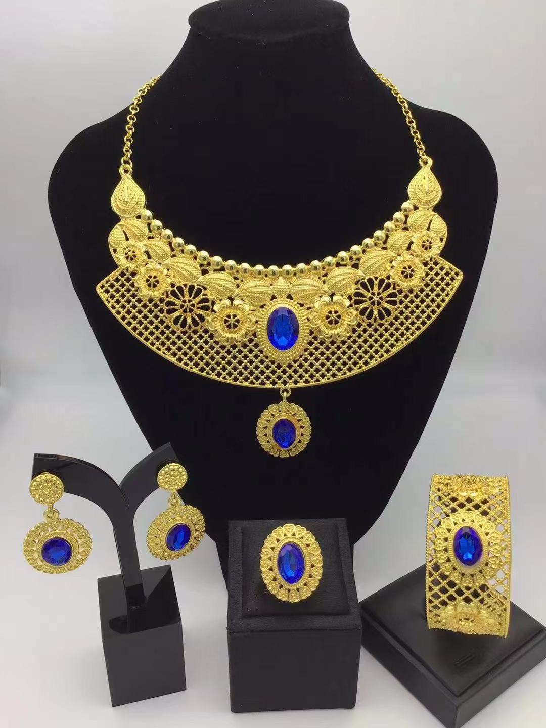 YGL women african luxury necklace fine jewelry jewelry sets wholesale china gold plated 18k