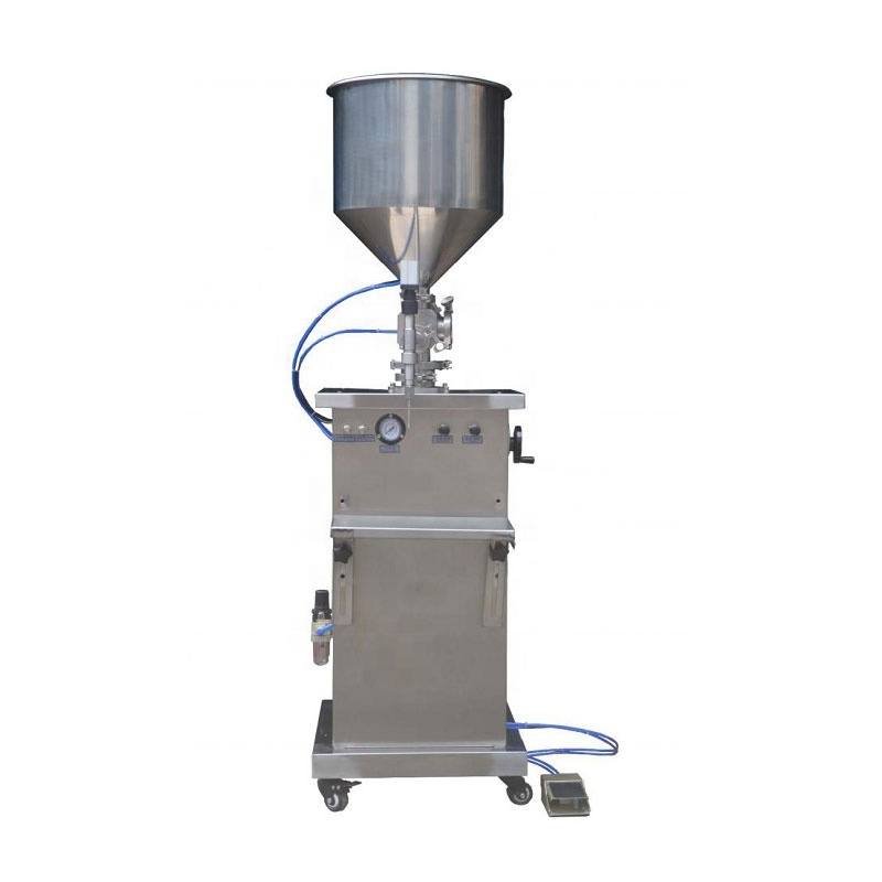 gel viscous cosmetic cream filler semi automatic plastic manual syringe filling machine