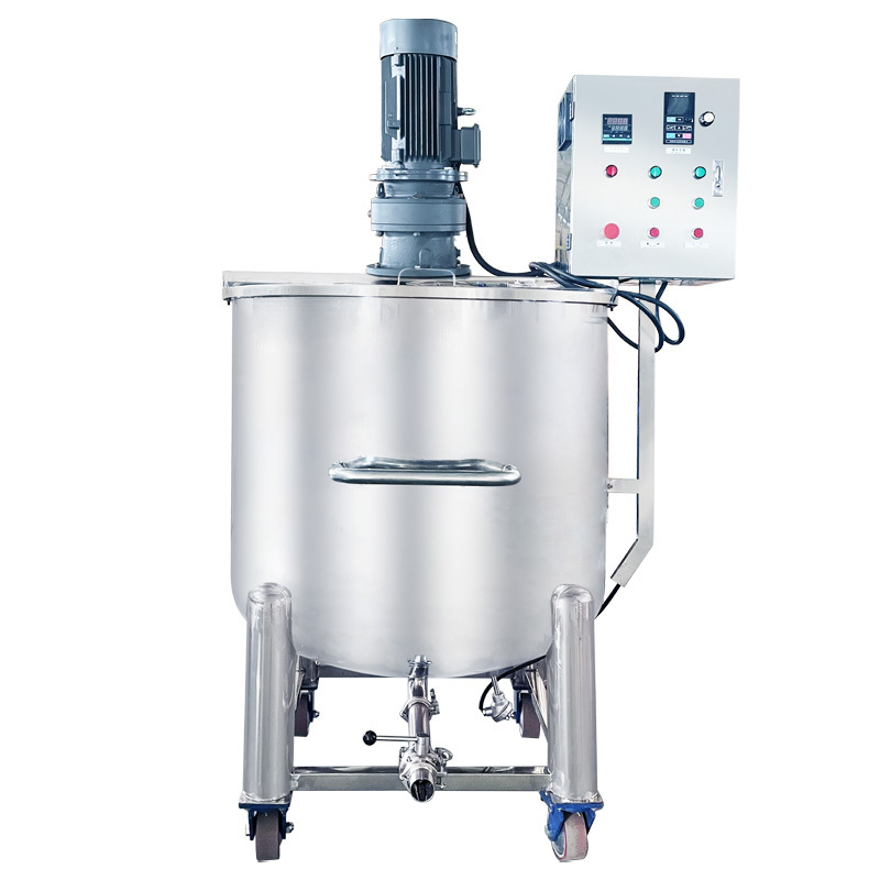 Factory Price Stainless Steel Mixing Tank Liquid Chemical Food Blending Heated Jacket Mixer Tank With Agitator