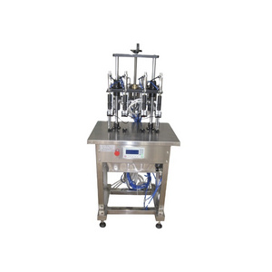 Semi Automatic Piston Small Perfume Liquid Water Juice Coffee Milk Vacuum Filling Machine Bottle Tube Can Filler