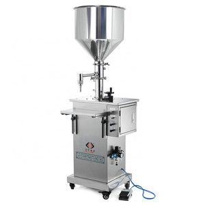 Simple Operation Manual Liquid Filling Machine Semi-auto 2 head Pneumatic Piston Sauce Bottle Filler