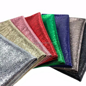 shoes bags bow crafts  shiny synthetic faux leather fabric supplier holographic foil PU glitter fabric fake leather fabric