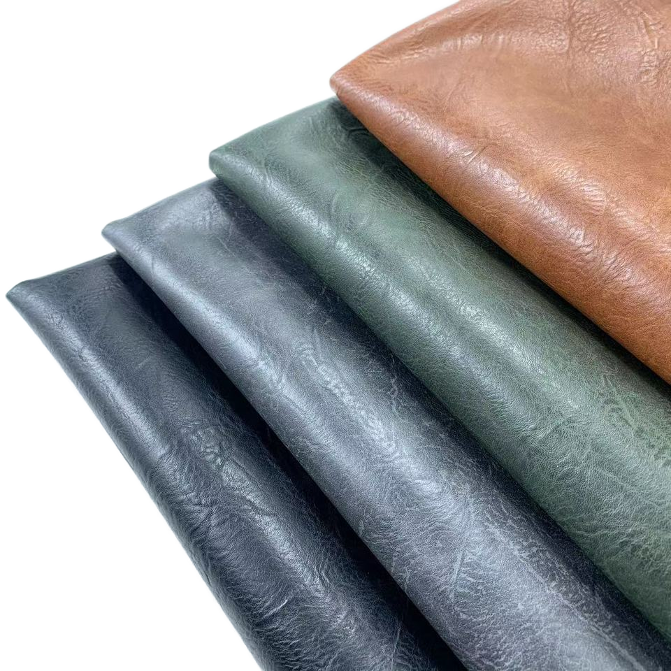 1.2mm Soft Vegan PU Synthetic Full Grain Faux Leather Sheets Waterproof for Sofa Bag Garment Furniture Decorative Chair Use