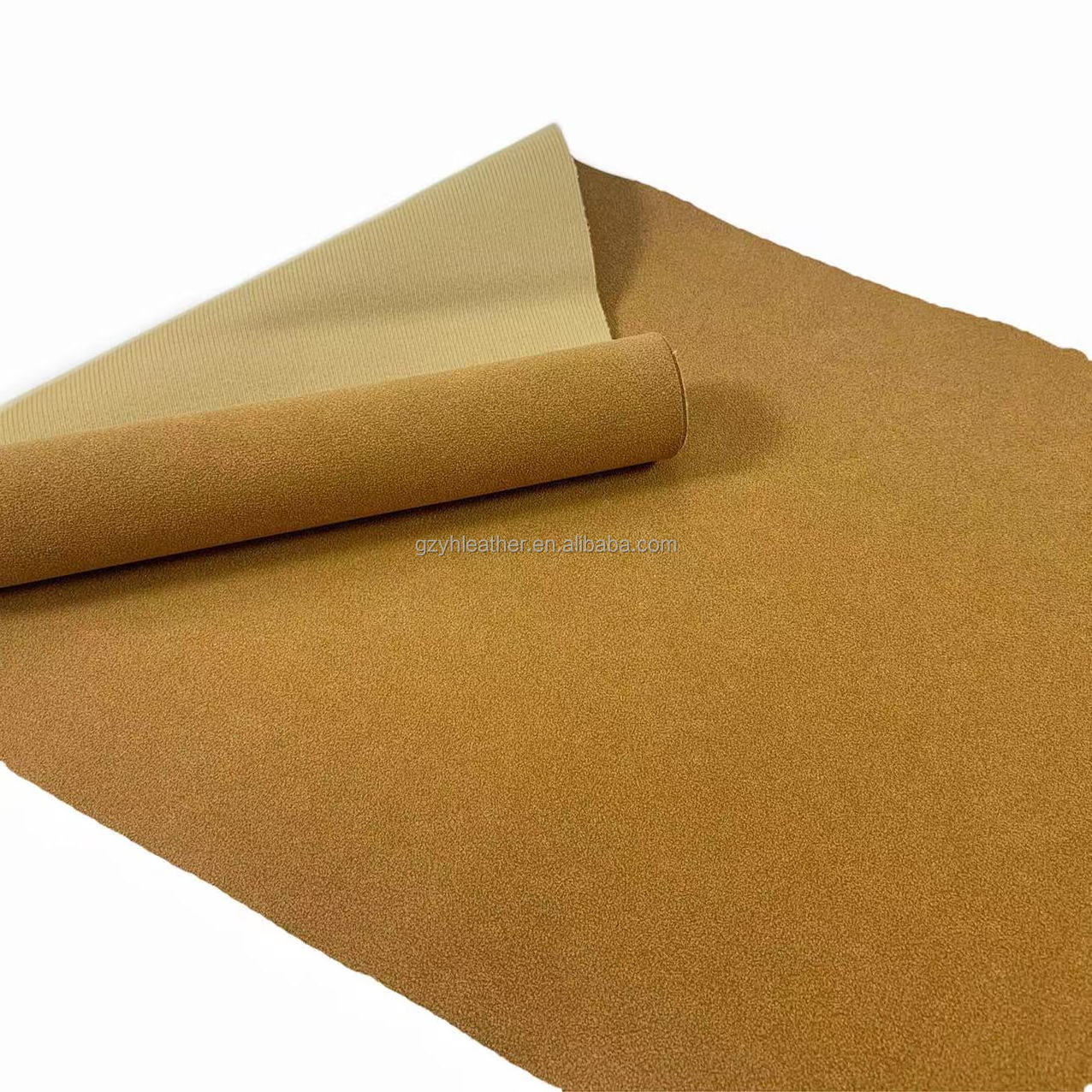 0.8MM waterproof frosted rough matte synthetic faux Nubock PU leather for bags shoes costume