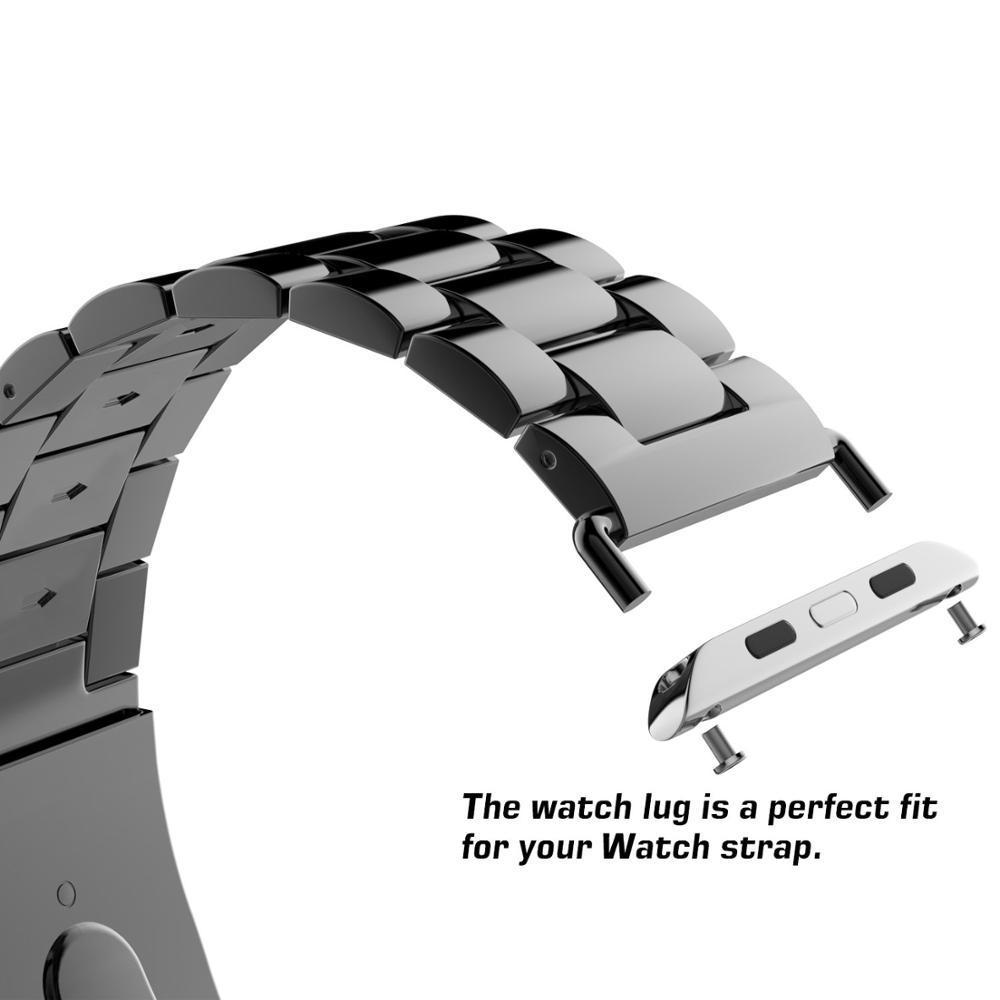 316L Stainless Steel Watch Adapter Buckle For Apple Watch ultra Band Strap Connector for iWatch 8 7 6 5 4 SE Band