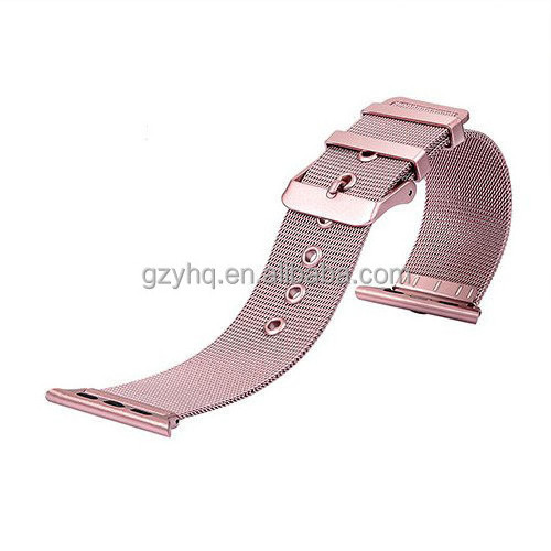 YHQ 316L Quick Release Mesh Link Watch Strap Luxury High Quality Stainless Steel for Apple Watch Band 45mm