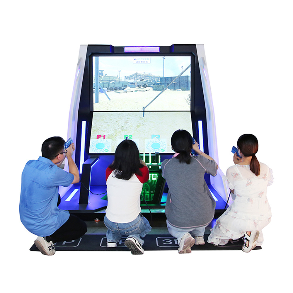 YHY upgraded Manufactured CS Hunting Zombie 4 Players Infrared TV Gun Shooting Arcade Game Machine