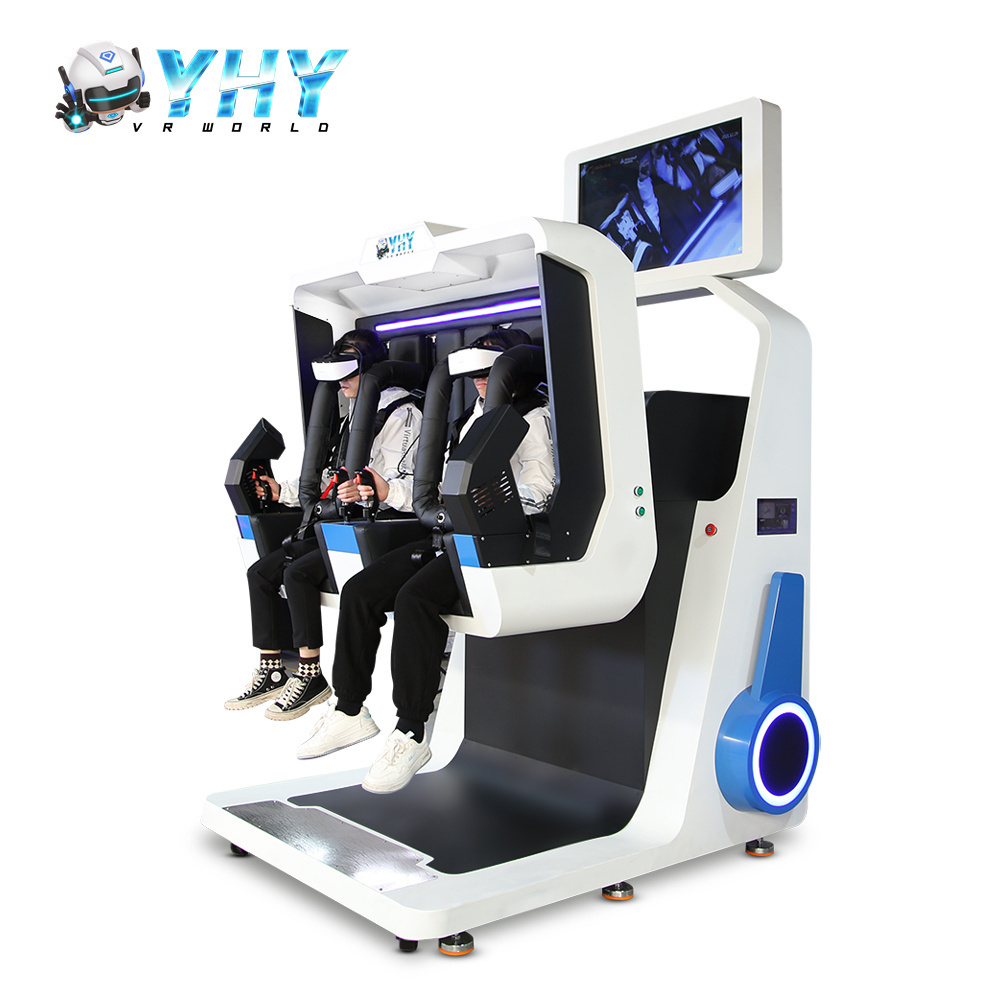 YHY China 9D Vr Machines Roller Coaster 360 Degree Rotation 2 Chairs Equipment vr chair 360