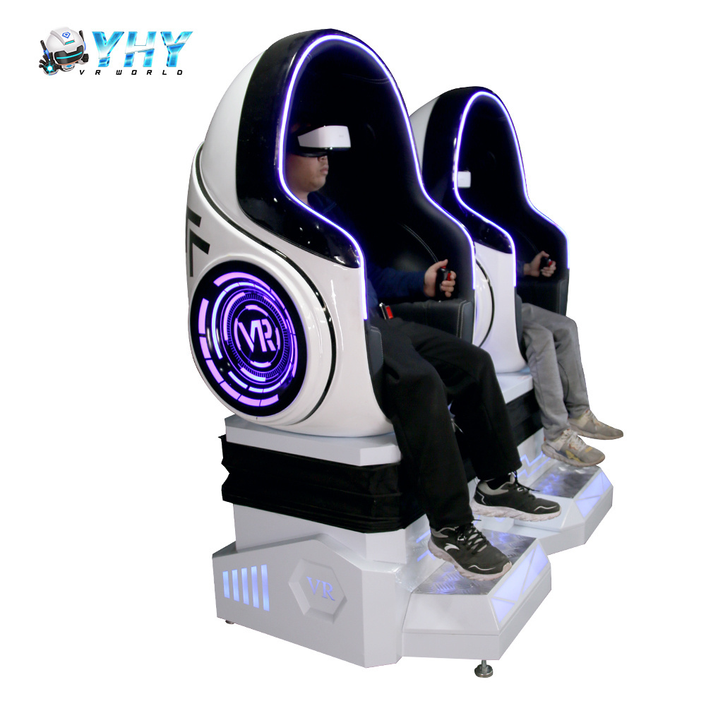 YHY Double seats over 200 games videos five effects virtual reality simulator 9d cinema vr egg chair