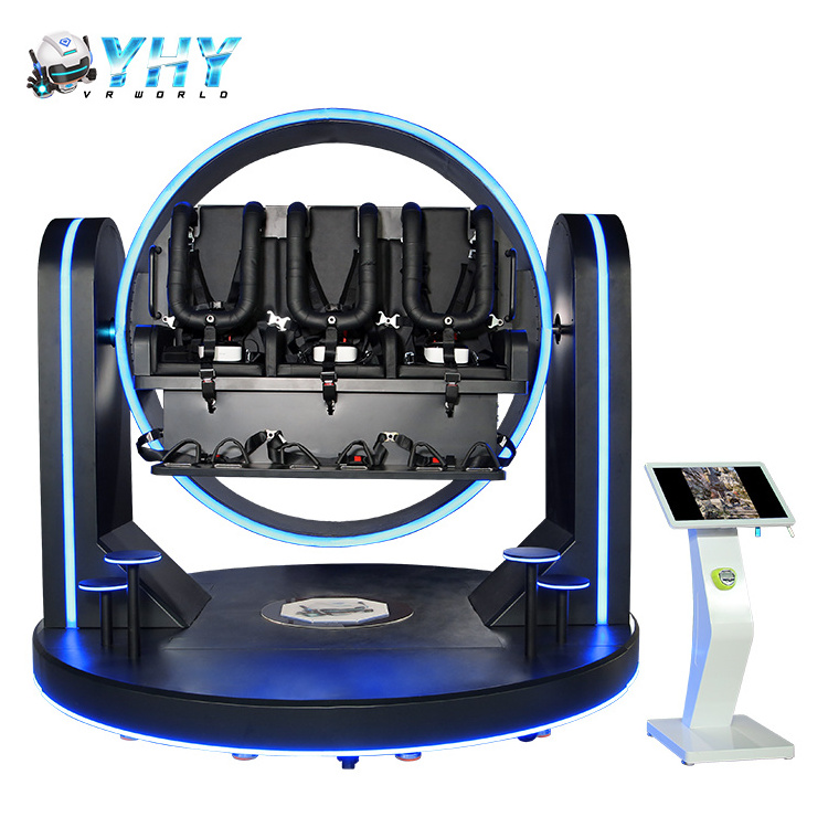 Guangzhou YHY Playground Customized vr machine simulator videos games 360 vr simulator 9d virtual reality