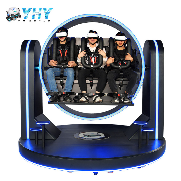 Guangzhou YHY Playground Customized vr machine simulator videos games 360 vr simulator 9d virtual reality