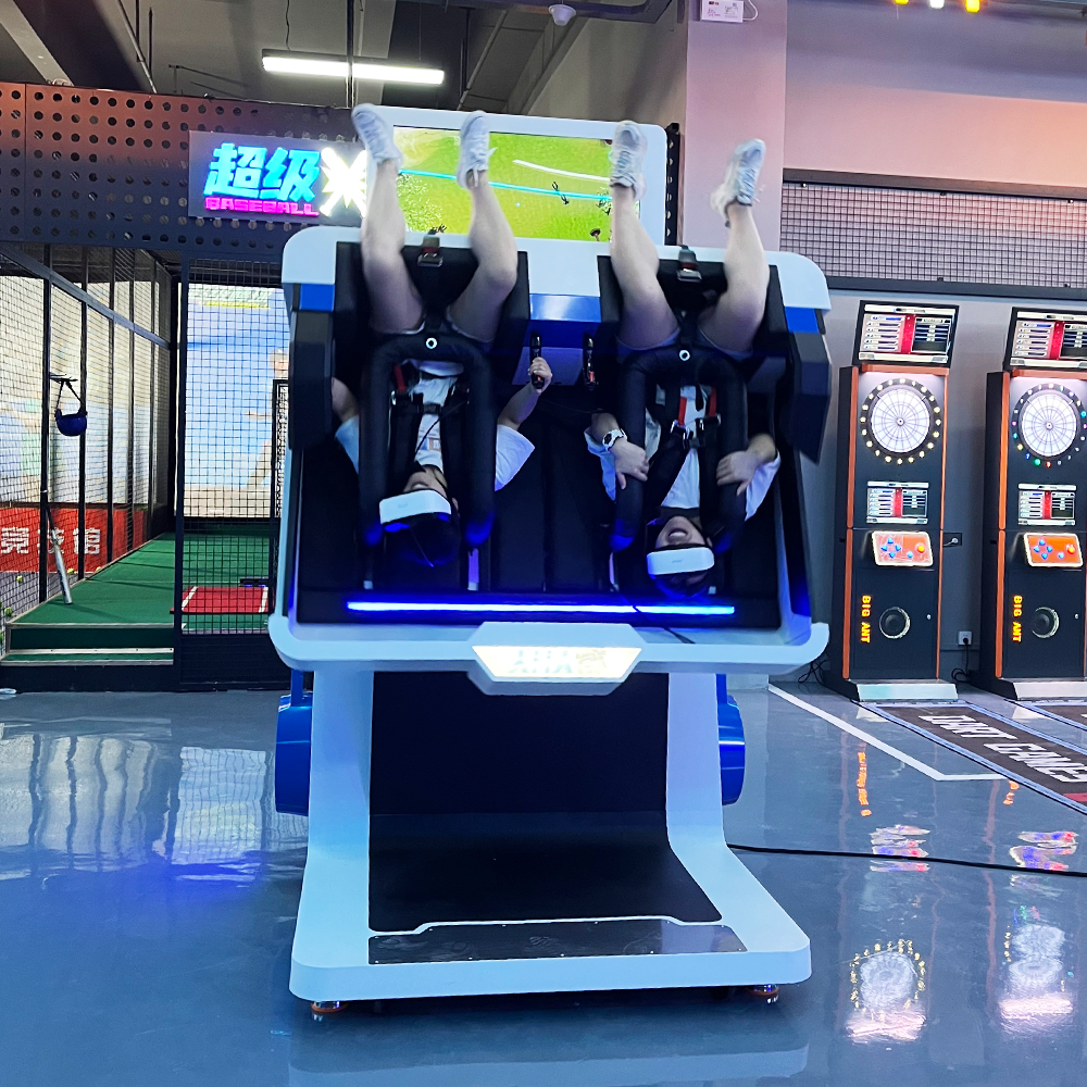 YHY China 9D Vr Machines Roller Coaster 360 Degree Rotation 2 Chairs Equipment vr chair 360