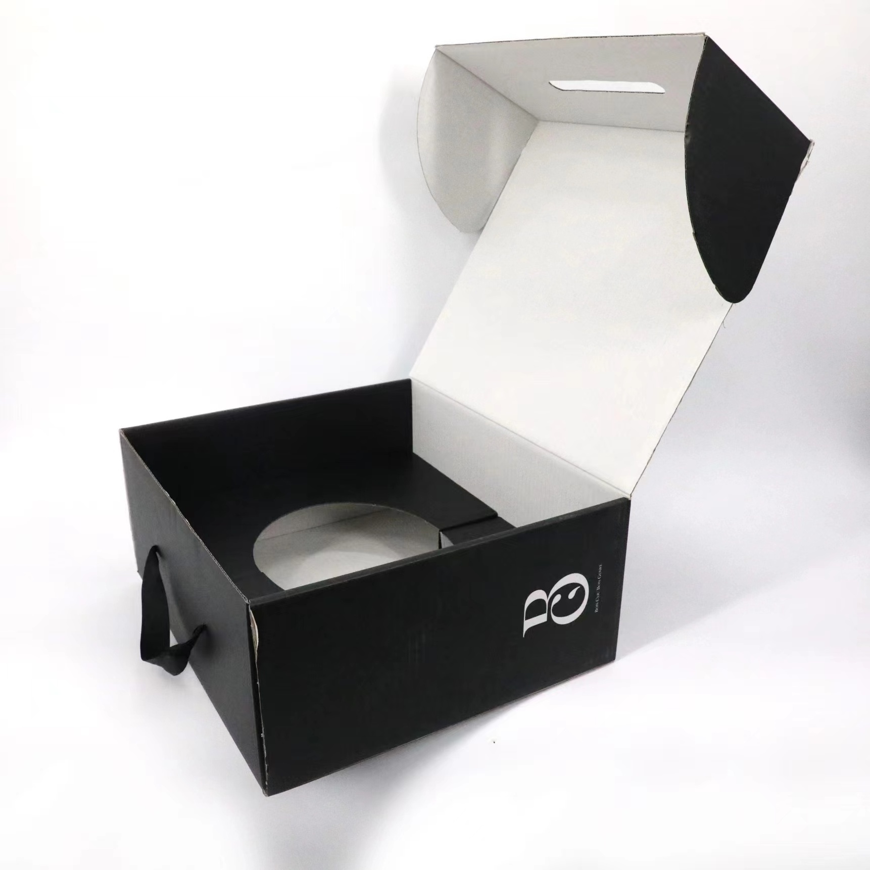 Custom large wide brim cap era fedora hat boxes packaging wholesale panama fedora hat shipping box with handles