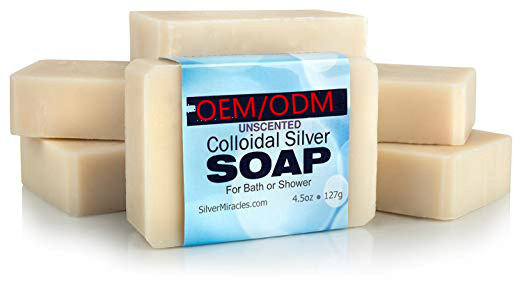 Wholesale Natural Handmade Bars Colloidal Silver Soap For Bath Shower