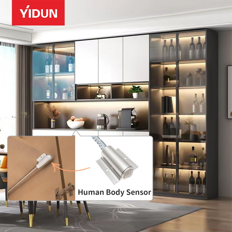 YIDUN Smart Human Body Motion Sensor Switch Wired Infrared Detector Light Switch for Corridor Stairway Balcony Courtyard