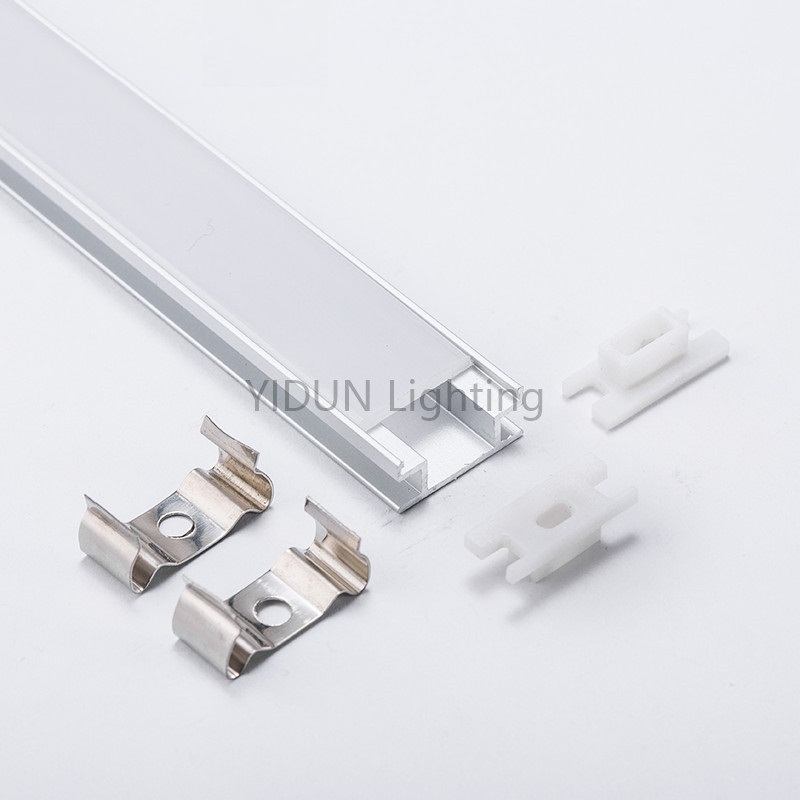 YIDUN YPR1908F New Design LED Linear Light Recessed Aluminum Profile with High Light Recessed Trim LED Lamp Covers & Shades