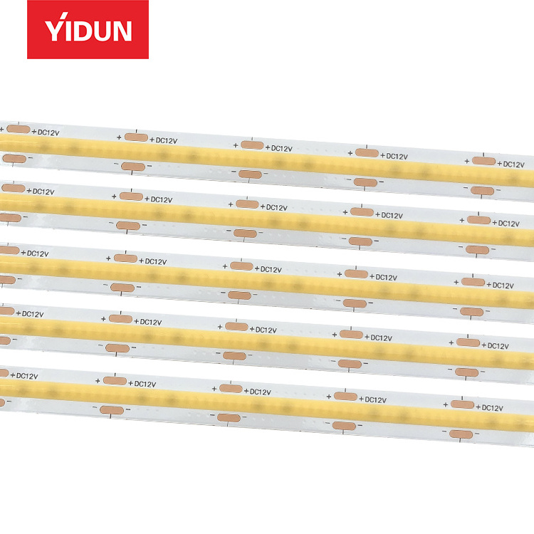 YIDUN Cutting-Edge COB LED Strip with 3-Year Warranty, 480 LEDs, CE RoHS, 12V/24V, 100ft Warm White 6500K Light