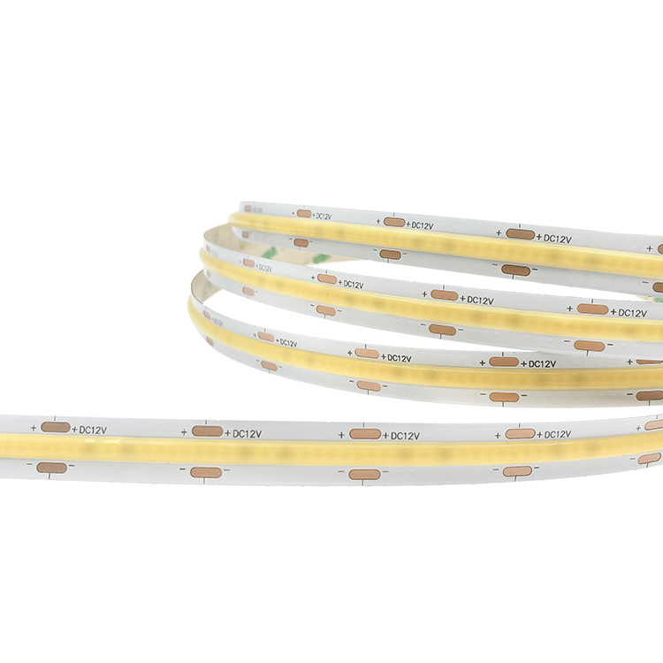 YIDUN Cutting-Edge COB LED Strip with 3-Year Warranty, 480 LEDs, CE RoHS, 12V/24V, 100ft Warm White 6500K Light