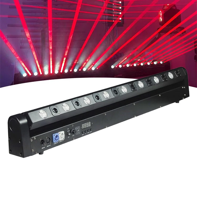 Yifa 8 Eyes DMX 500mw Lazer Red Bar Moving Head Laser Light For DJ Disco Night Club Event Stage