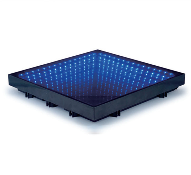 Yifa High Quality RGB Dance Glass Disco Night Club Uplights DMX RGB Color 3d Infinity Mirror Led Dance Floor