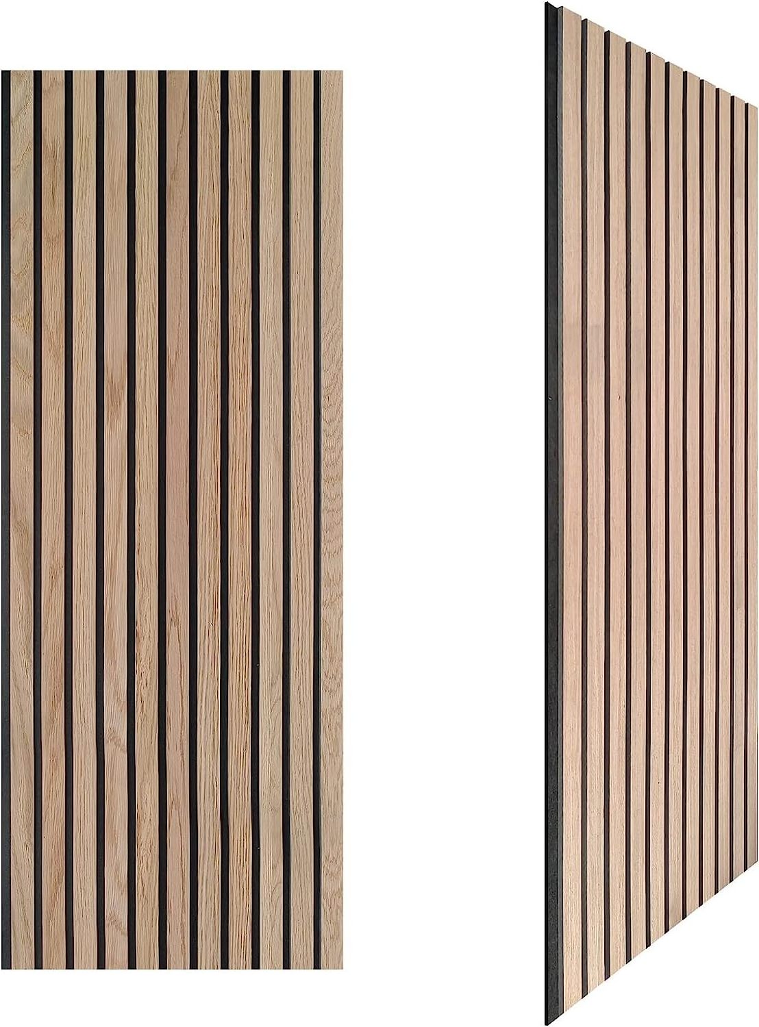 Yiju High Density Soundproof Akupanel Black Acoustic Ceiling Slatted Wood Self Stick Acoustic Wall Panels