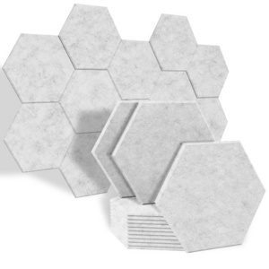 Custom Size Hexagon Acoustic Panels Sound Proof Padding Sound Dampening Panel Soundproof Wall Panels For Office