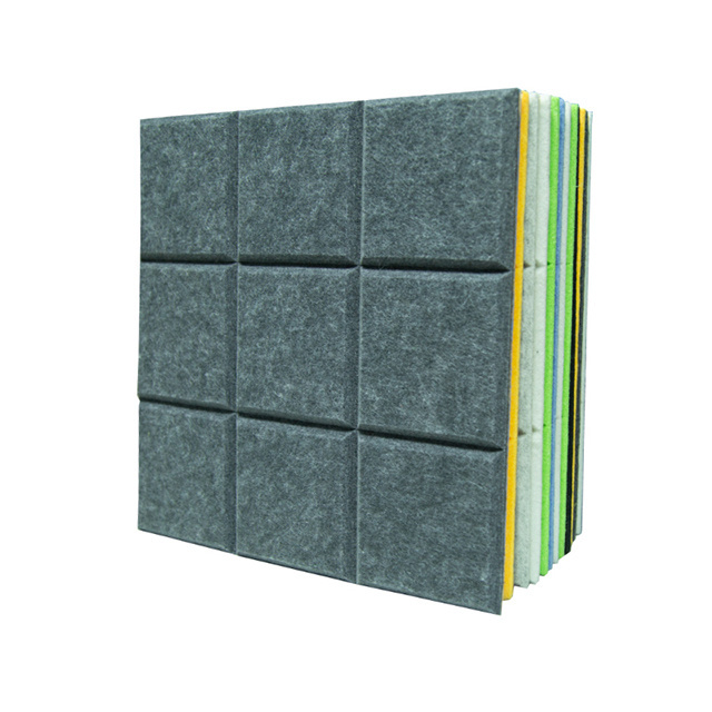 Art Acoustic Panel Absorber Board Wall Felt Soundproof Pet Polyester Fiber Acoustic Panels For Office