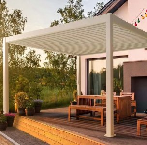 modern electric customized marble gazebo for sale aluminium outdoor poland garden buildings metal sheds louvered pergola