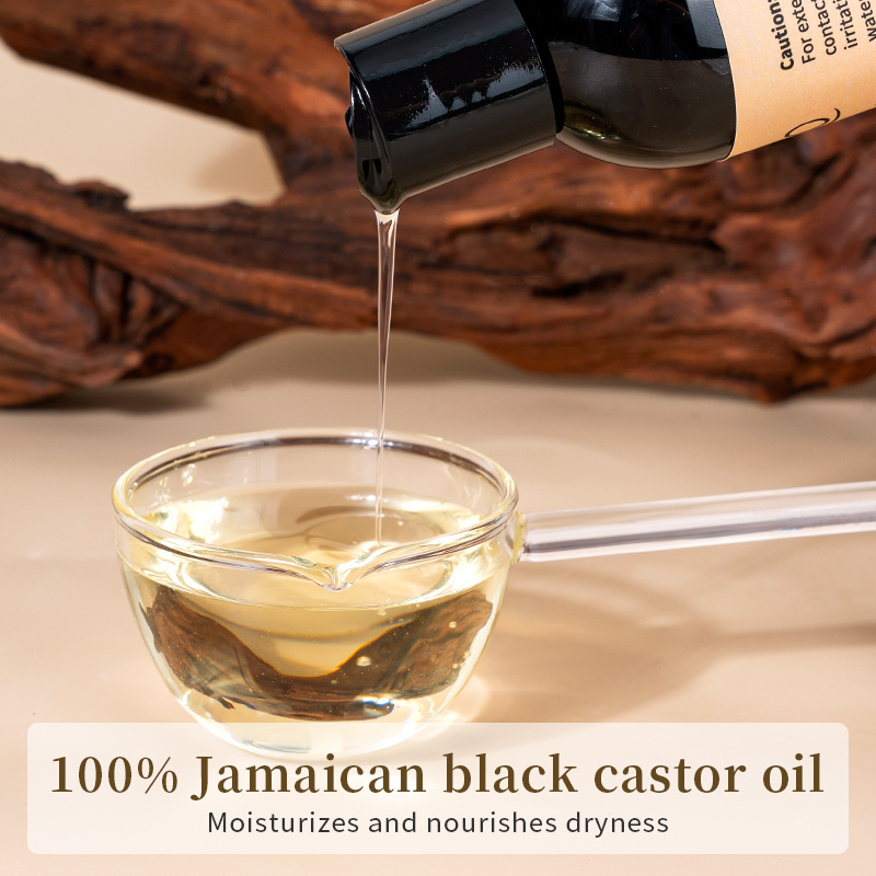 Wholesale Jamaican Black Castor Oil For Hair Growth Skin Moisture Oil Organic Cold Pressed Castor Oil Huile De Ricin Hair Growth