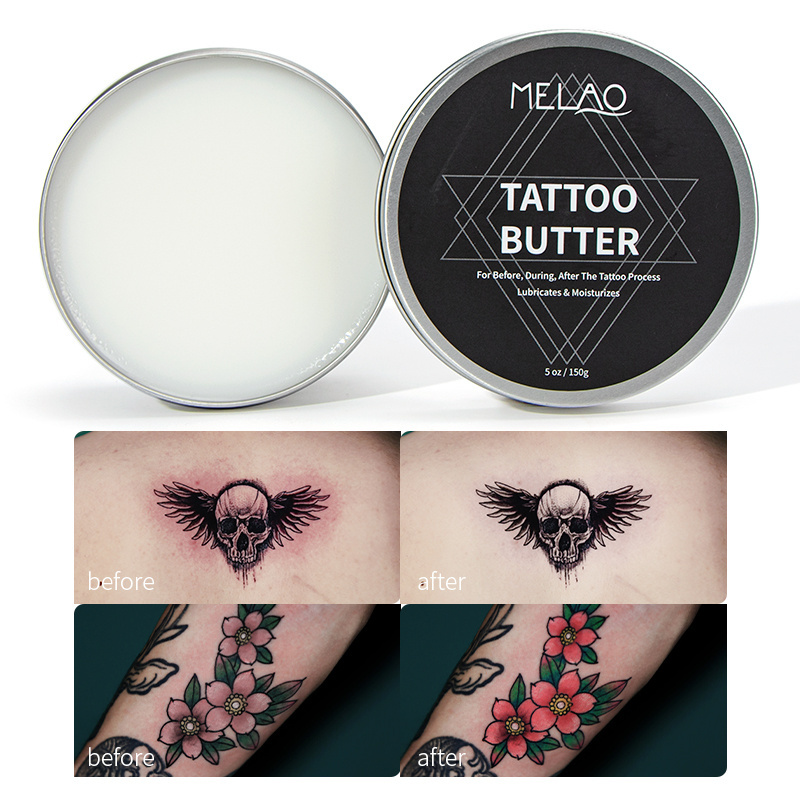 OEM/ODM High Quality Custom Label Vegan Aftercare Cream MELAO Tattoo Butter for Before, During, and After the Tattoo Process