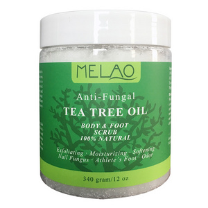 The best Exfoliating Organic Tea Tree Oil Scrub with Essential Oil for Body and Foot , Massage Exfoliator Scrub