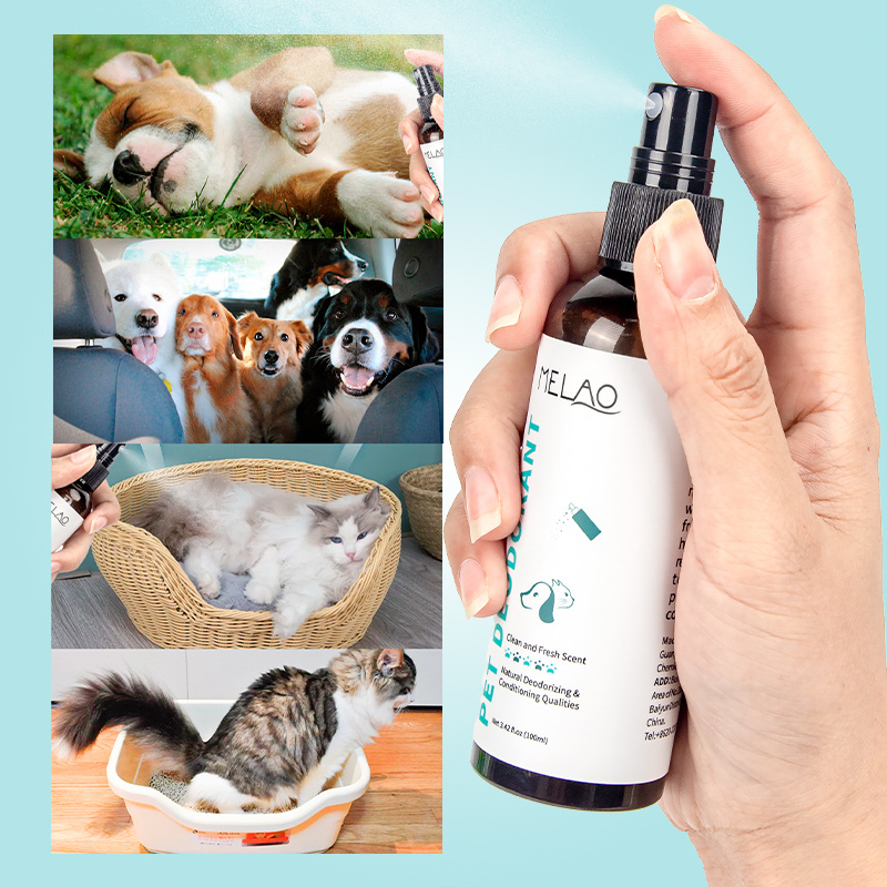 Private Label Pet Odor Eliminator Spray Smelly Dog Cat Spray Pet Deodorant For Small Animals