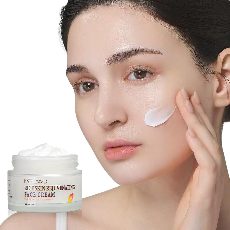 Private Label Supplier OEM ODM Natural Organic Day And Night Dry Skin Moisturizing Cream Rice Whitening Face Cream