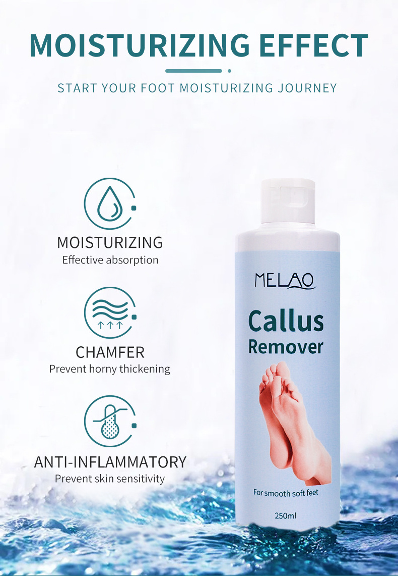 MELAO Professional Tea Tree Oil Callus Remover Extra Strength Gel For Feet Cracked Heel Exfoliating Foot Peeling Gel