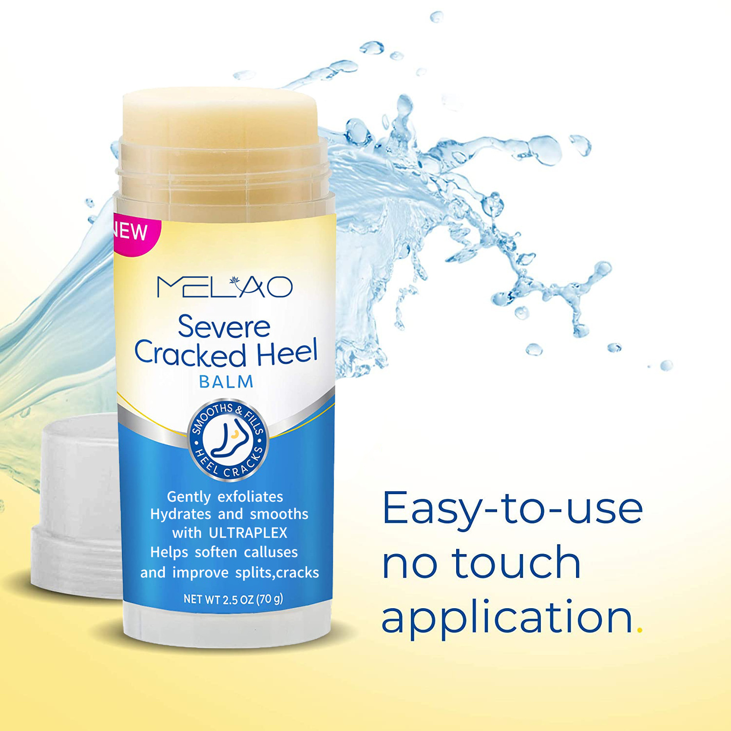 MELAO Foot Skin Care Lavender Foot Cream Foot Repair Balm Stick Skin Moisturizer For Dry Cracked Feet Hands Heels Elbows Kness