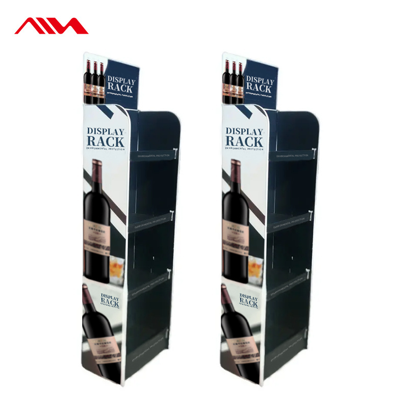 Small Cardboard Display For Stores Custom Cardboard Floor Corrugated Cardboard Products Display Stand Racks Units