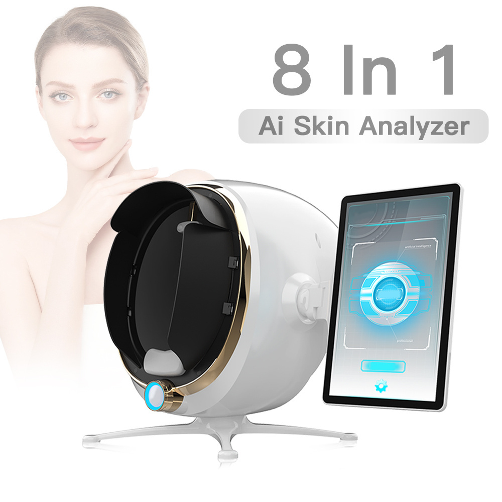 2023 Portable 3D Magie Mirror AI Face Scanner Skin Analyzer Machine Facial Visia Skin Analysis Machine For Sale