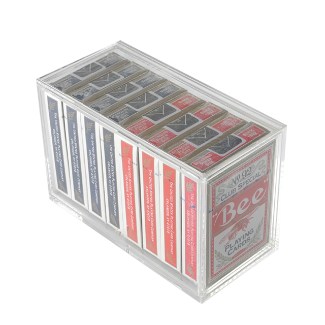 YH Casino 8 Decks Playing Cards Discard Holder For Baccarat Table Games Discard Rack Box Gambling Games