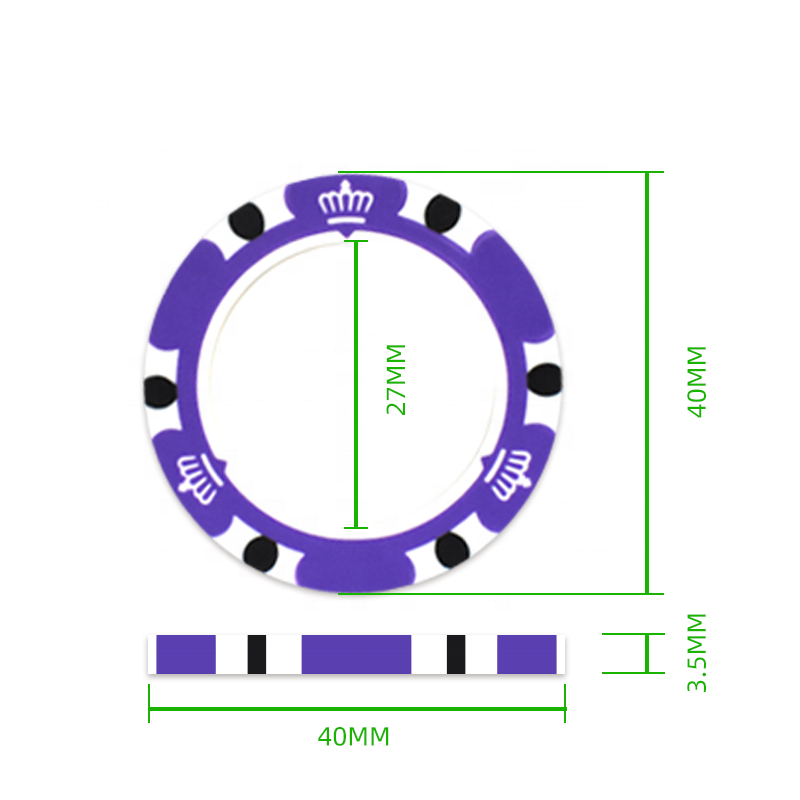 YH 14g Clay Classic 3-Tone Customized Blank Stickers Casino Monte Carlo Texas Poker Chips for Sale