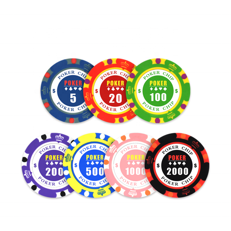 YH 14g Clay Classic 3-Tone Customized Blank Stickers Casino Monte Carlo Texas Poker Chips for Sale