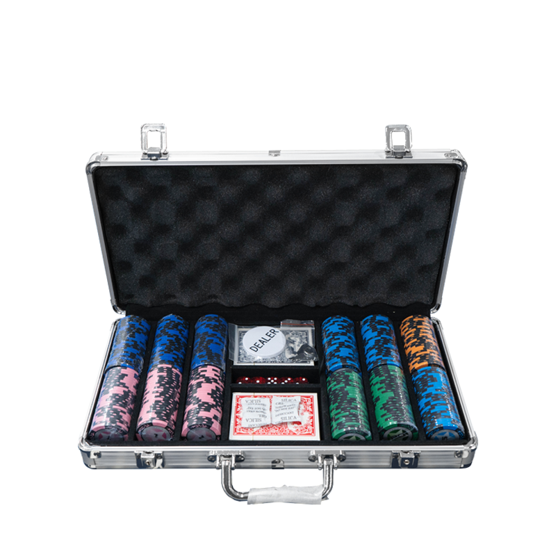 YH 300pcs Wholesale 14g Clay Custom Design Playing Poker Monte Carlo Casino Poker Chips Set With Case